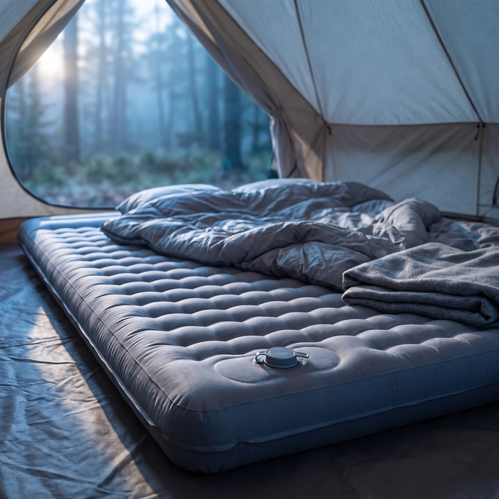Double Sleeping Pad for Camping, 4.7 Inch Thick, 2 Person