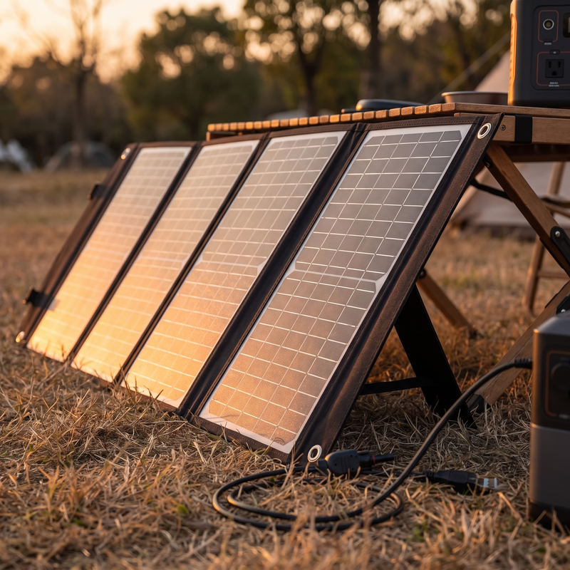 Foldable Portable Solar Panel, 100W to 410W with USB and MC4 photo 2