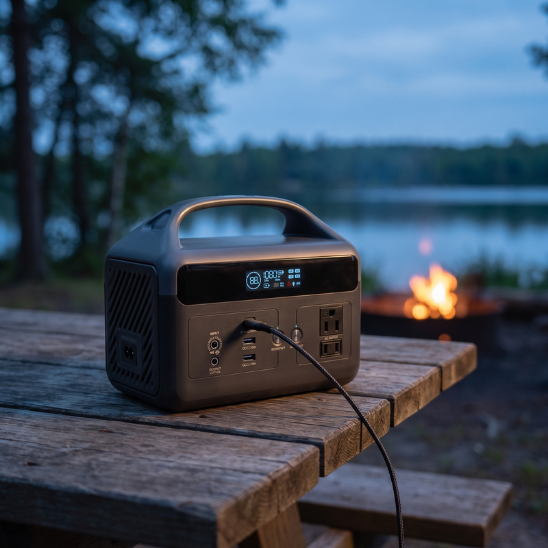 Portable Power Station, 288Wh LiFePO4 with 600W AC Outlets photo 2
