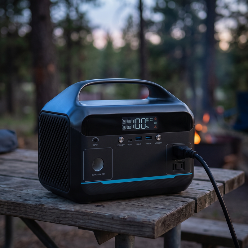 Portable Power Station, 288Wh LiFePO4 with 600W AC Outlets photo 4