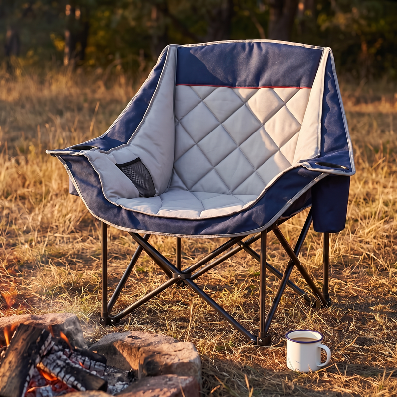 Double Camping Chair Loveseat, Padded, 600 lb Capacity photo 6