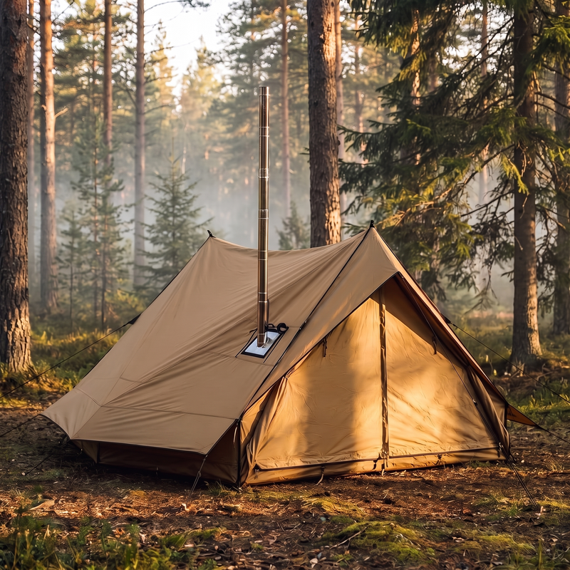 4-Season Hot Tent with Stove Jack, 1 to 6 Person Sizes photo 2