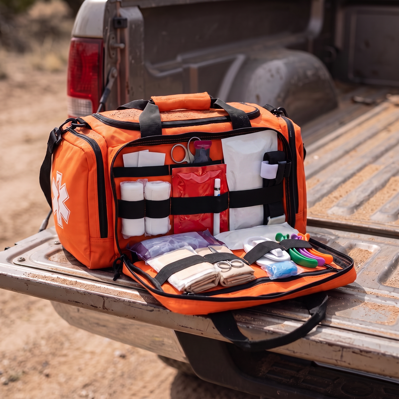 First Responder Trauma First Aid Kit, Fully Stocked Bag photo 3