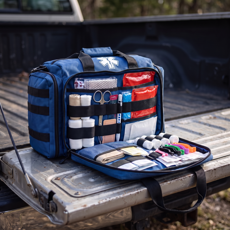 First Responder Trauma First Aid Kit, Fully Stocked Bag photo 4