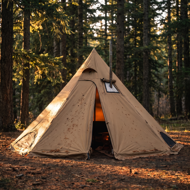 4-Season Hot Tent with Stove Jack, 1 to 6 Person Sizes photo 7
