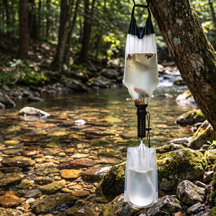 Gravity Water Filter, 3L Camping Water Filtration System