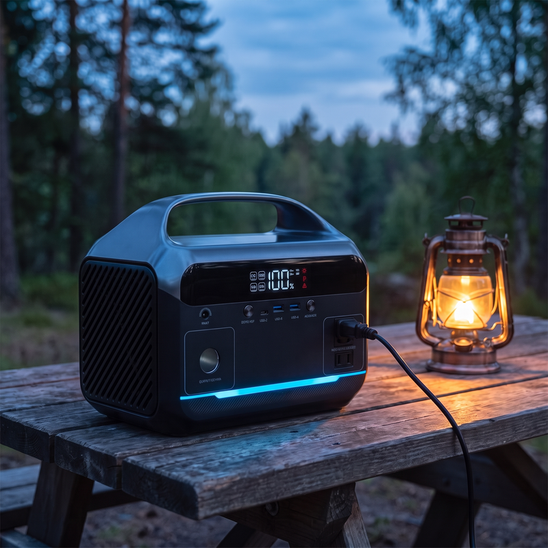 Portable Power Station, 288Wh LiFePO4 with 600W AC Outlets photo 3