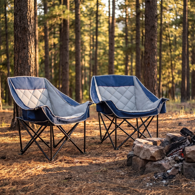 Double Camping Chair Loveseat, Padded, 600 lb Capacity photo 3
