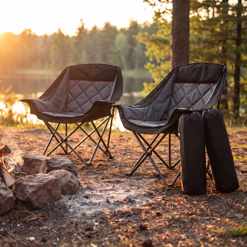 Double Camping Chair Loveseat, Padded, 600 lb Capacity photo 5